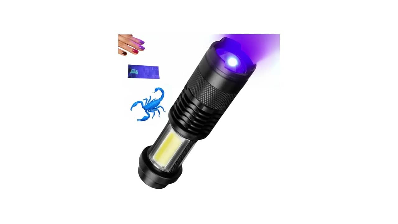 Lanterna Luz Negra UV: As 10 Melhores Opções para Caça de Escorpiões e Detecção de Manchas