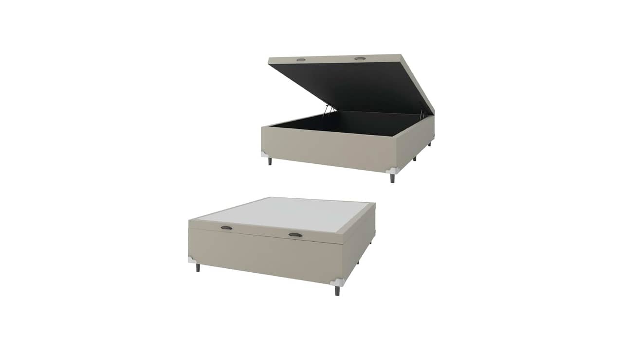 Base para Cama Box com Baú: As 10 Melhores Opções de Suede e Linho