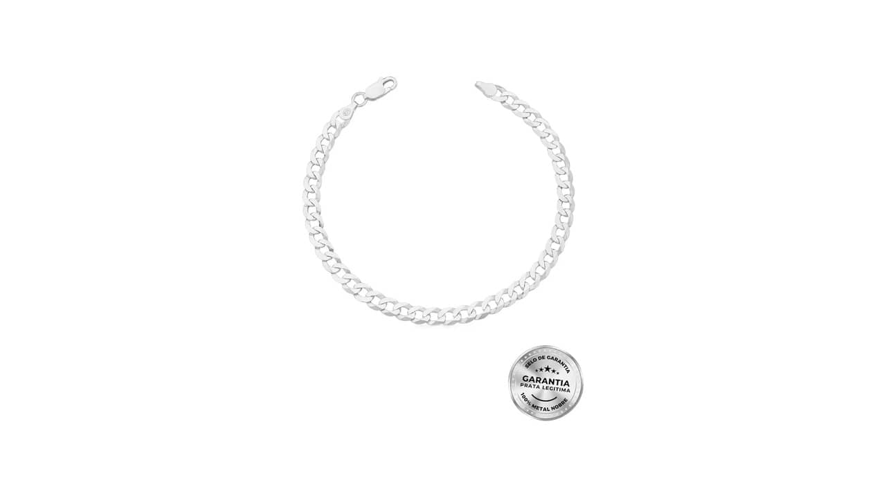 Pulseira Masculina de Prata: As 10 Melhores Opções com Design Elegante