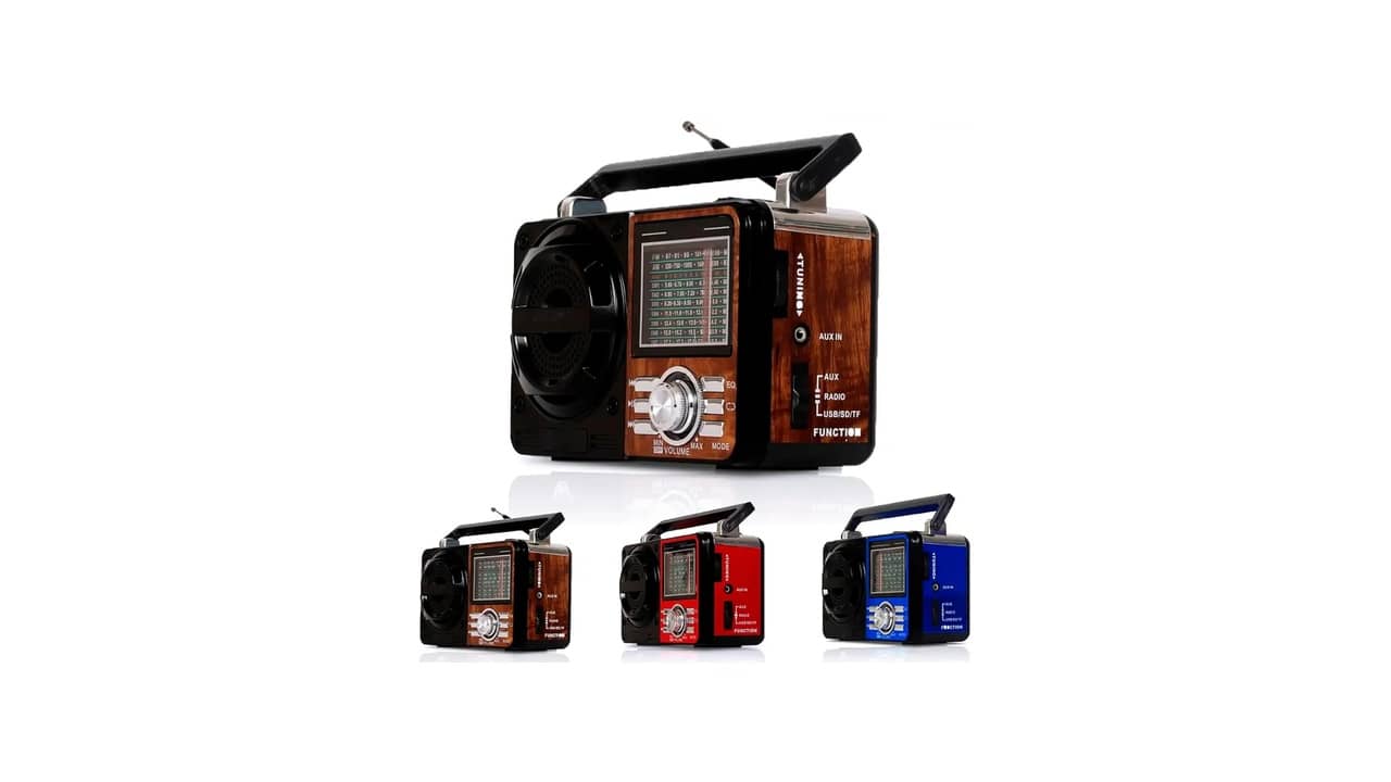 Rádio Portátil AM/FM com Bluetooth: As 10 Melhores Opções Retro e Recarregáveis